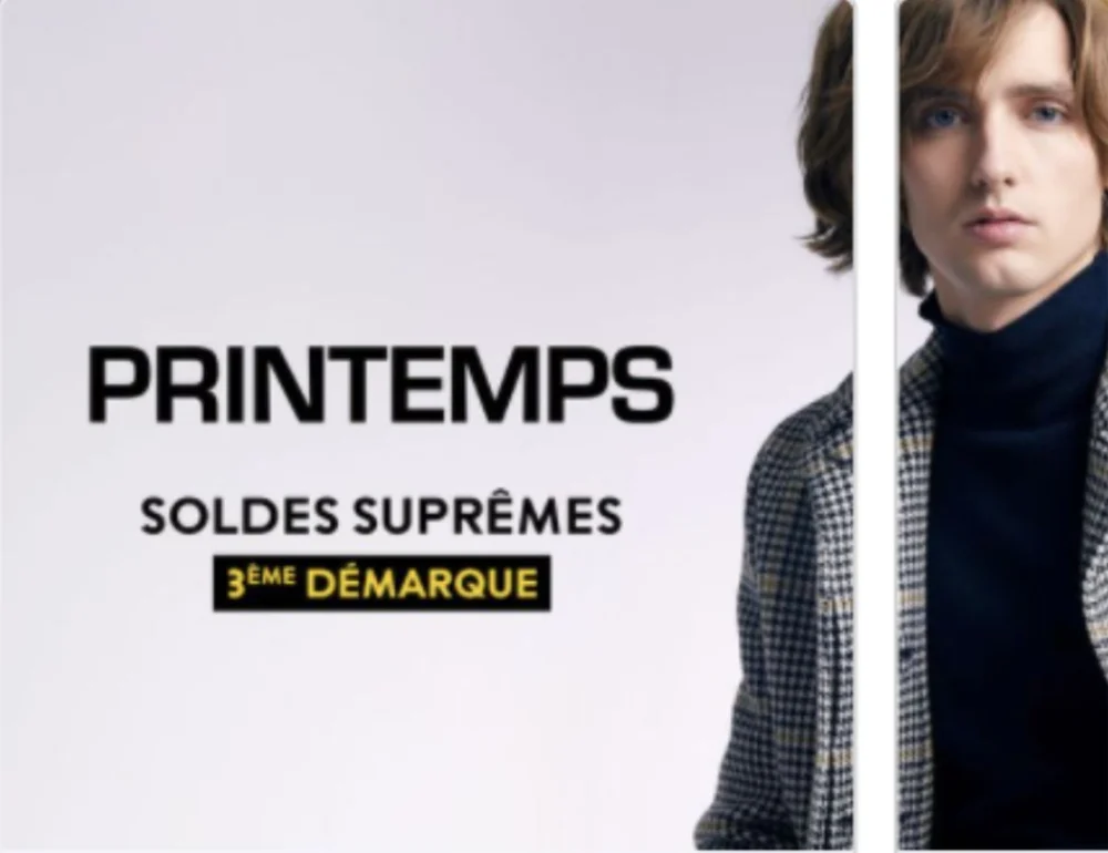 Publicité réalisée pour Printemps